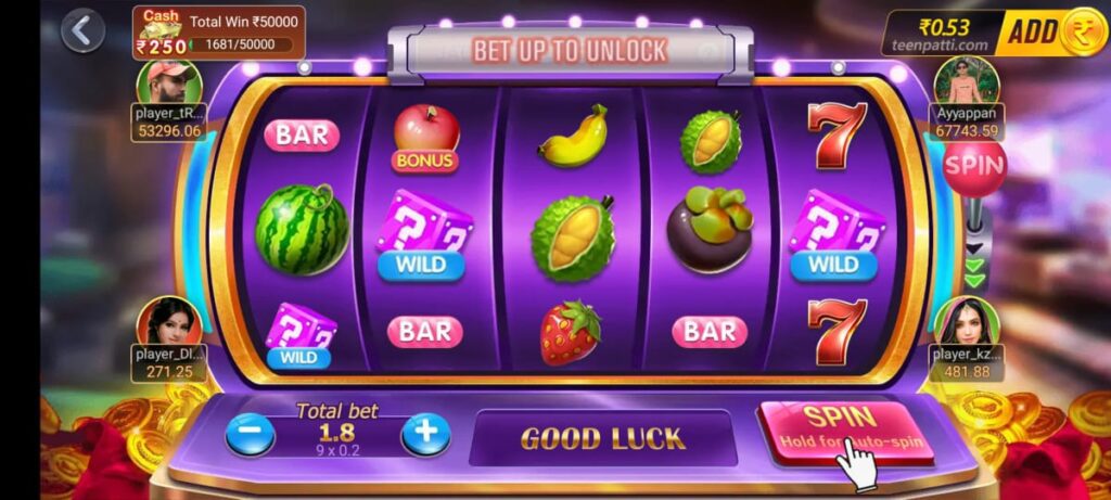 777 Slots Game available on Teen Patti master App